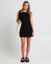 Halcyon Halter Linen Dress