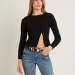 Maddy Button Asymmetric Top