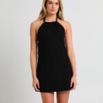 Halcyon Halter Linen Dress