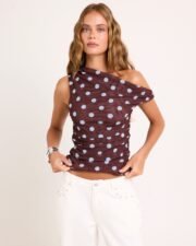 Helena Mesh Asymmetric Top - Image 4
