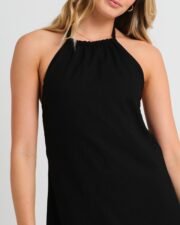 Halcyon Halter Linen Dress - Image 5