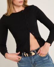 Maddy Button Asymmetric Top - Image 5